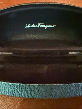 Salvadore Ferragamo Sunglass Hard Case with New Wipe Cleaner
